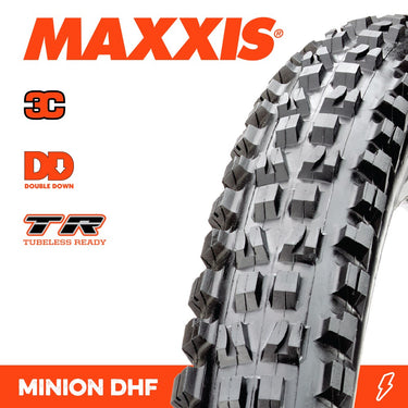 Maxxis Tyre Minion DHF 27.5 X 2.50 WT 3C Grip TR Dd Fold 120X2TPI E-25